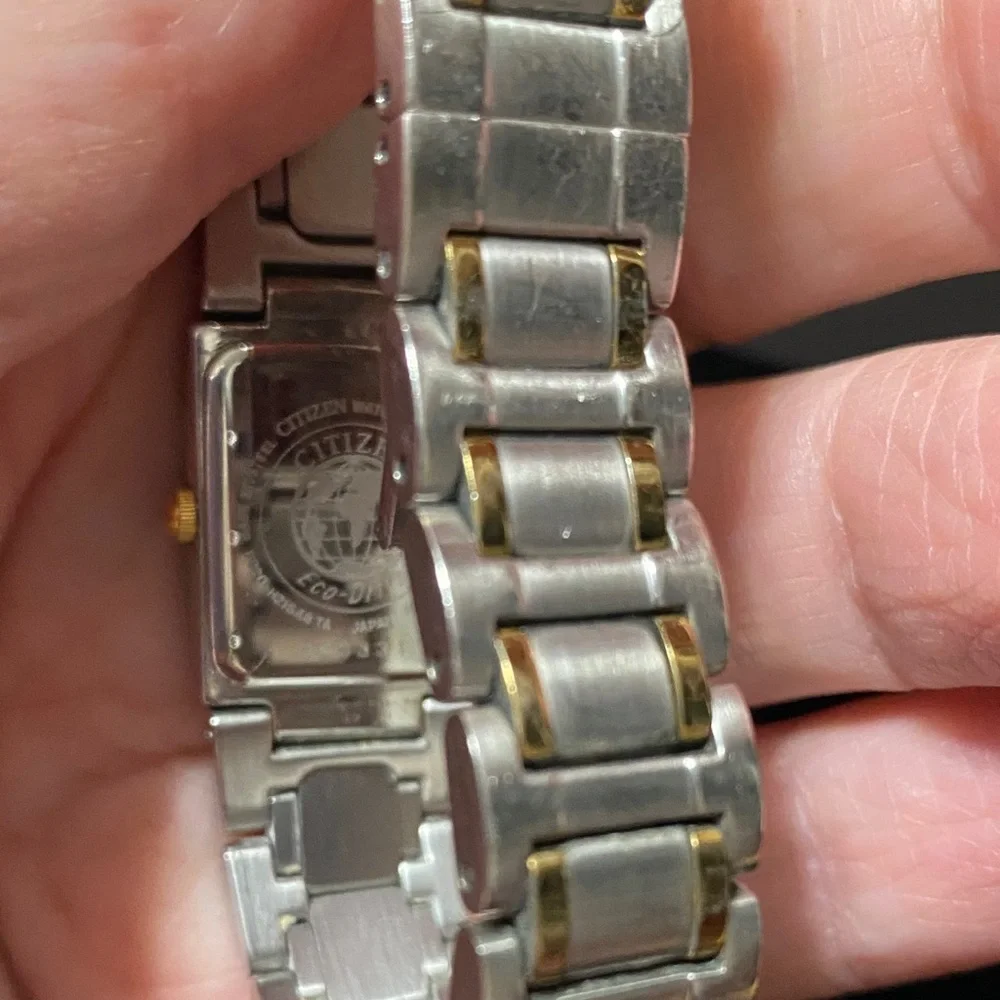 Citizen vintage Eco-Drive Silver and Gold Watch